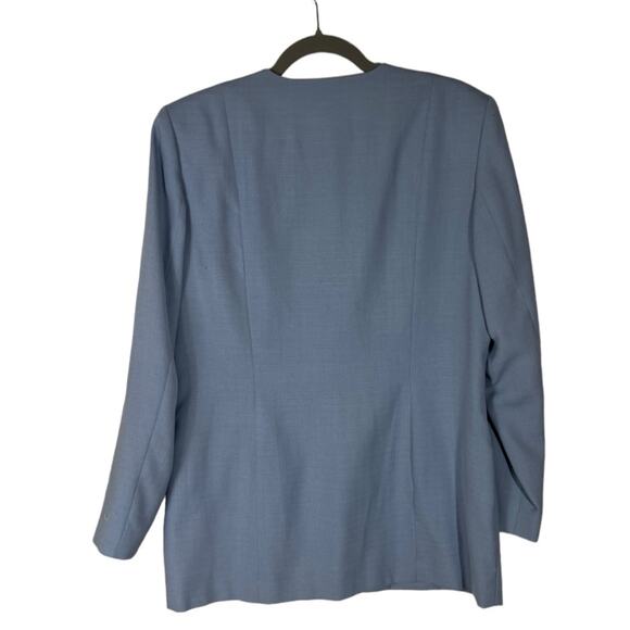 NWT Pendleton Baby Blue Vintage 90s Blazer / Suit Jacket Size 12 - Picture 2 of 6